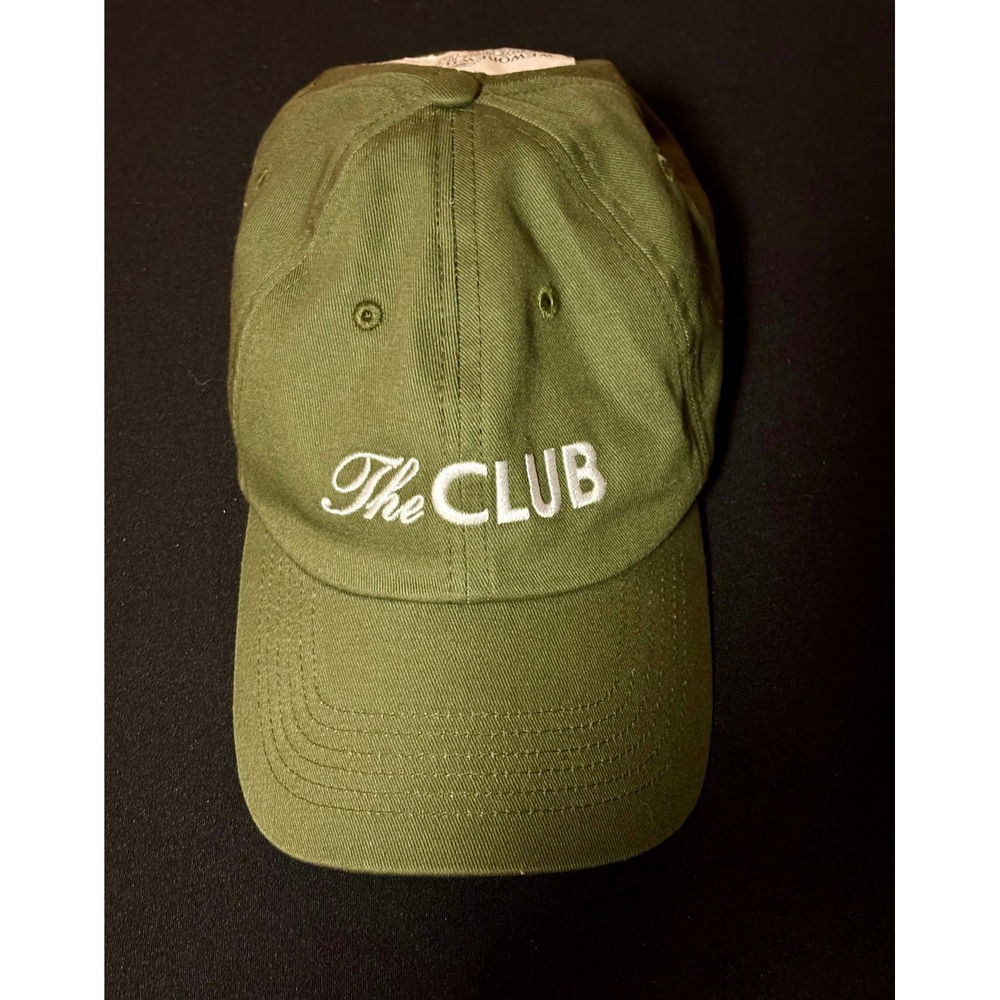 WeWoreWhat The CLUB Baseball Cap Olive Green Cotton Adjustable Dad Hat Mens Golf